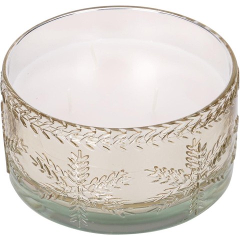 CANDELA IN VASO VETRO 15X8CM O